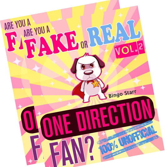Are you a fake or real one direction fan? bundle version - red and yellow - the 100% unofficial quiz and facts trivia travel set game