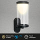 Briloner - led akku wandlamp - touch - verwisselbare batterij - zwart - verwisselbare printplaat - 24 x 12 x 10 cm - zwart
