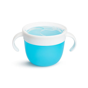 Munchkin baby bakje - snack catcher - morsbestendige snackhouder voor peuters - eetbakje - kinderservies - blauw