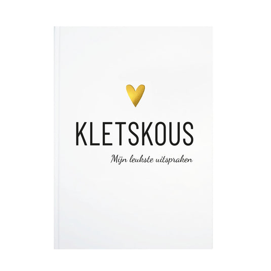 Lifestyle2love kletskous uitsprakenboekje - invulboek voor leukste uitspraken van je kind - cadeau tip -
