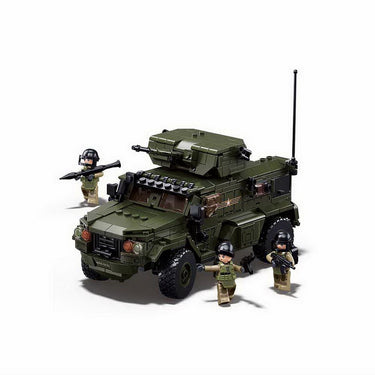 Sluban modelbricks typhoon vdvs gevechtsvoertuig – constructiespeelgoed modelbouw – bouwdoos met 519 bouwstenen – m38-b1179 vanaf 10 jaar