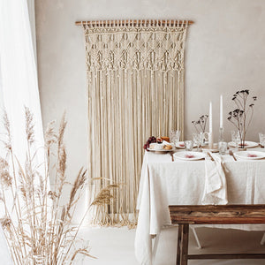 Party-decoration partydeco - macrame, off-white, 94.5 x 171 cm