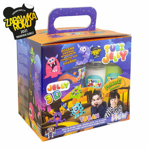 Tuban speelgoed - tubi jelly set met 6 kleuren en klein aquarium monsters.