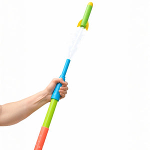 Eddy toys rocket launch pump foamraket - speelgoedraket met lanceerpomp - geschikt vanaf 3 jaar - gemaakt van schuim en kunststof - 81,2 cm hoog - meerkleurig - 198 gram