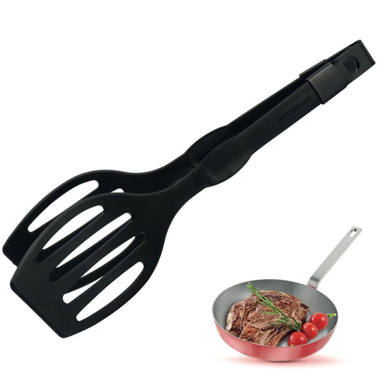 Westmark dubbele bak- serveertang, lengte: 28,9 cm, kunststof, duetto flonal, zwart, 21002260