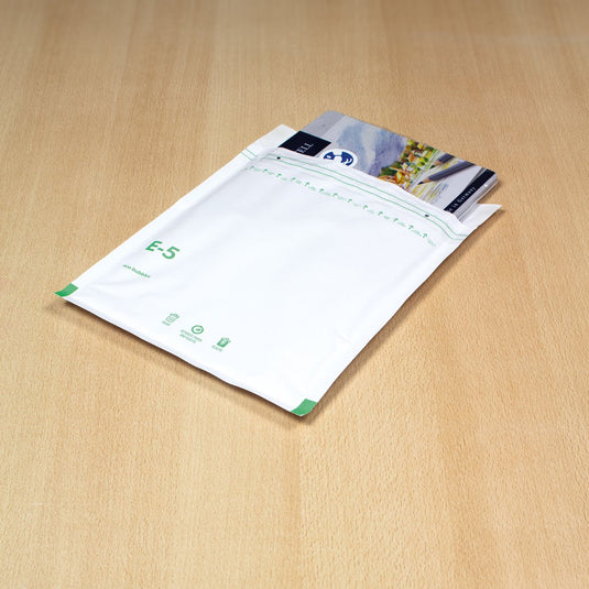 Raadhuis luchtkussenenvelop - 240x275mm - e15 - met plakstrip - wit - 100 stuks
