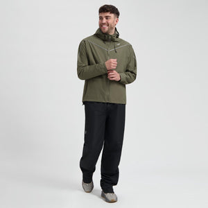Rogelli commuter essential dames en heren regenpak - zwart groen