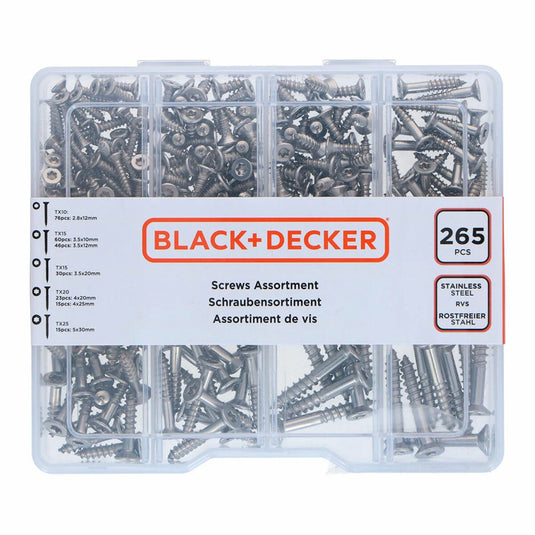 Black+decker schroevenkit black decker torx 265 onderdelen