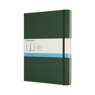 Moleskine classic notitieboek - extra large - hardcover - gestippeld - mirte groen