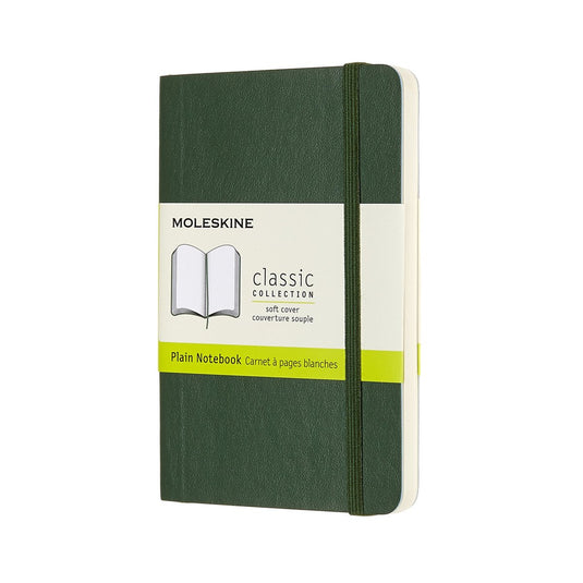 Moleskine classic notitieboek - pocket - softcover - blanco - mirte groen