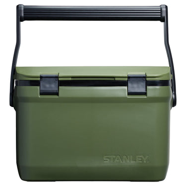 Stanley adventure outdoor cooler 15.1l - ijskoud voor 36 uur - dubbelwandig geïsoleerde coolbox - bpa vrij - deksel fungeert ook als stoel - camping koelbox - waterdicht - green