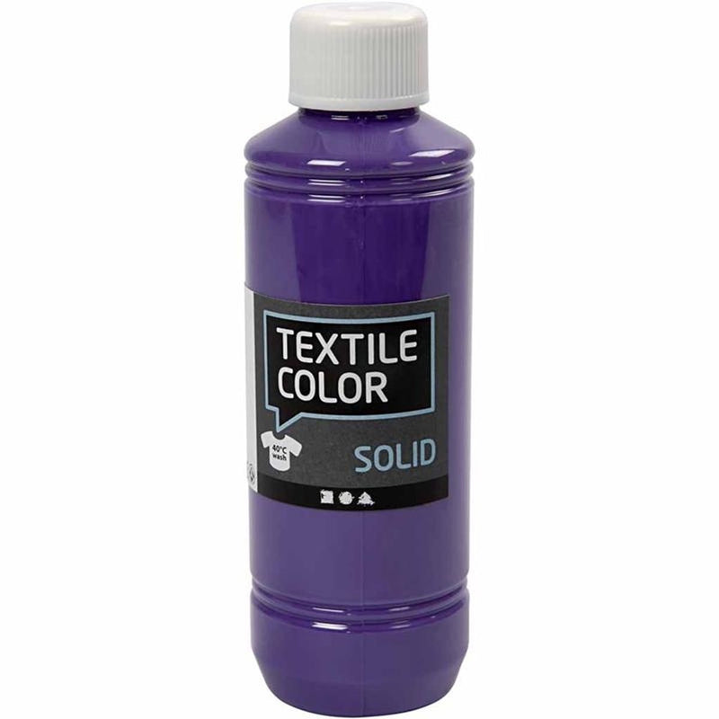 Afbeelding laden in galerijviewer, Creativ company textile color dekkende textielverf - paars, 250ml
