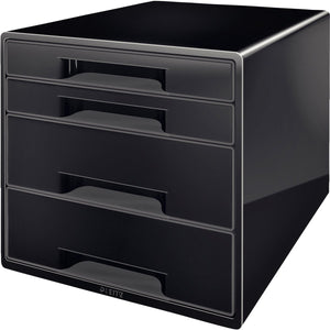 Leitz desk cube - 4 laden - zwart