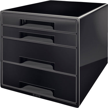 Leitz desk cube - 4 laden - zwart