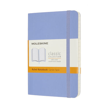 Moleskine classic notitieboek - pocket - softcover - gelinieerd - hortensia blauw