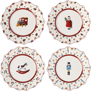 Merkloos sans marque villeroy boch toy's delight anniversary bord 24 cm 4 stuks
