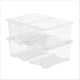 Rotho core basic opbergbox - set van 4 - stapelbaar - 44 ltr