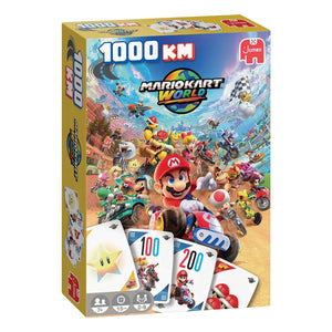 Jumbo kaartspel mario kart world 1000km pocket editie voor kinderen.