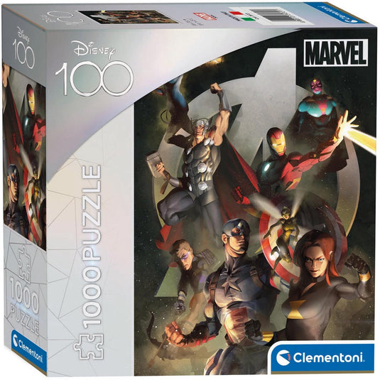 Clementoni puzzel disney 100 jaar - marvel avengers 1000 stukjes.