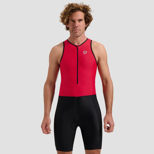 Rogelli florida trisuit heren en dames - mouwloos - zwart rood - l
