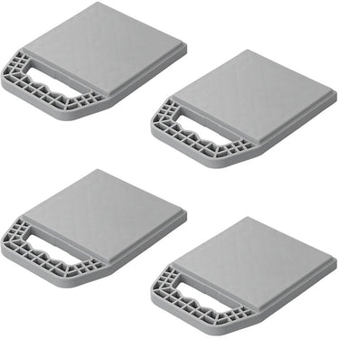 Proplus onderlegplaten - stapelbaar - met handvat - onderlegplaat caravan - set van 4 stuks - grijs