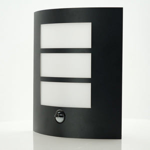 Eglo rascino-e wandlamp buiten - bewegingssensor - e27 - 26 cm - zwart