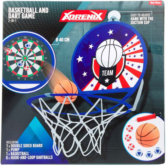 Adrenix darts basketbal 2in1 spel - multicolor speelgoed voor kinderen.