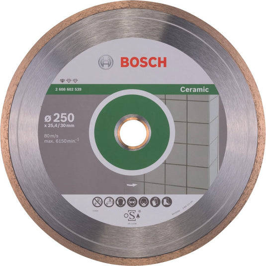 Bosch - diamantdoorslijpschijf standard for ceramic 250 x 30+25,40 x 1,6 x 7 mm