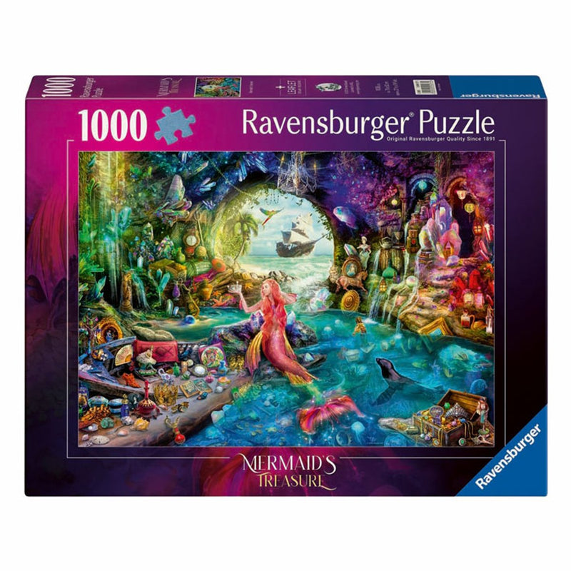 ギャラリービューアに画像をロードする, Ravensburger puzzel mermaid's treasure - legpuzzel - stukjes
