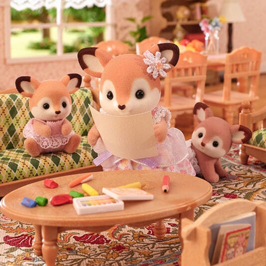 Sylvanian families 5800 tweeling herten- 2 fluweelzachte speelfiguren