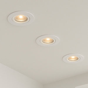 Calex smart led inbouwspots - 3 stuks - koppelbaar - slimme verlichting - dimbaar - warm wit licht - wit
