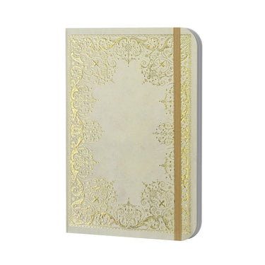 Peter pauper compacte notitieboek gilded ivory