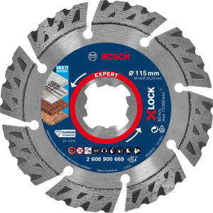Bosch expert x-lock diamantschijf multi material 115 x 2223 x 24 x 12 mm - 2608900669