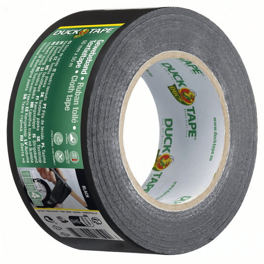 Duck reparatietape zwart 50 mmx 25 m