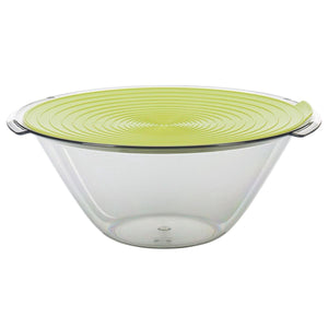 Westmark salade- serveerschaal, met handgrepen en deksel, inhoud: 4 liter, ø 32 cm, kunststof, bpa-vrij, fresh, kleur: groen transparant, 2440227a