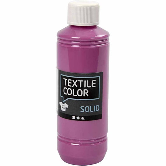 Creativ company textile color dekkende textielverf - fuchsia, 250ml
