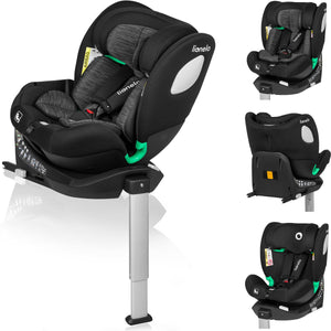 Lionelo braam - i-size autostoeltje 4in1 - 40-150cm - 0-36kg - 360° draaibaar autostoel - rwf tot 105cm (18kg) - driseat luchtcirculatie - isofix + steunpoot - groep 0-1-2-3 - sideprotect zijbescherming - afstelbare hoofdsteun - 14 verstelniveaus
