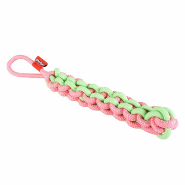 Coockoo hondenspeeltje twisting tugger groen roze