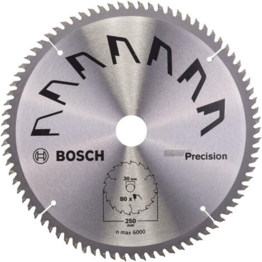 Bosch cirkelzaagblad precision 250x2x30 -,t80 (1)