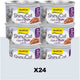 Gimcat 24 x 70 g - shinycat filets in broth tonijn + zalm