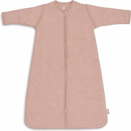 Jollein baby slaapzak winter met afritsbare mouw 90cm - twinkling wild rose - winterslaapzak