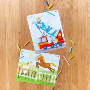 Haba ordeningsspel stabix houten educatief spel voor kinderen.