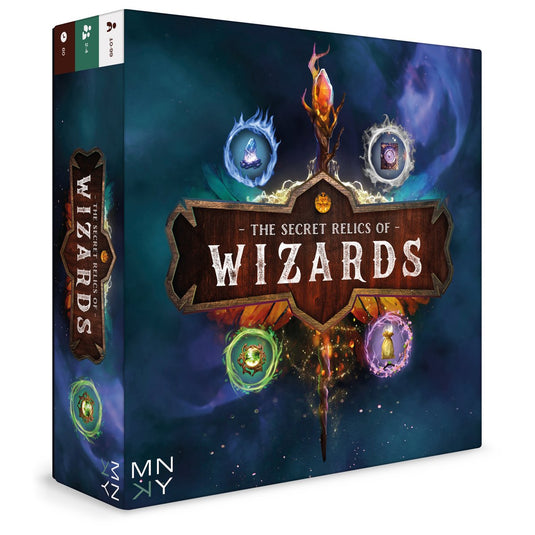 Mnky entertainment the secret relics of wizards - - bordspel - strategiespel - casual spel - middellang spel