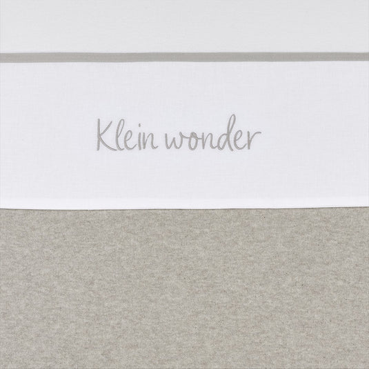 Meyco baby klein wonder wieglaken - greige - 75x100cm - 0.3 tog