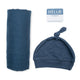 Lulujo hello world - swaddle mutsje - navy