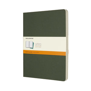 Moleskine cahier journals - extra large - gelinieerd - groen - set van 3