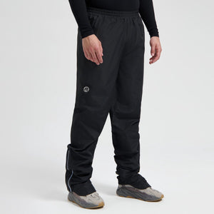 Rogelli commuter essential dames en heren regenbroek - met rits - zwart