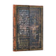 Paperblanks 2026 michelangelo handwriting (embellished manuscripts collection) mini 18-month horizontal hardcover flexi dayplanner 2025-2026 (wrap closure)