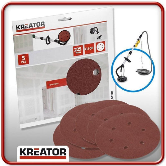 Kreator krt232007 schuurpapier rond 225 mm k150