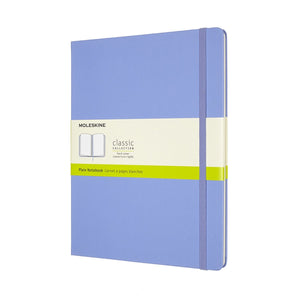 Moleskine classic notitieboek - extra large - hardcover - blanco - hortensia blauw
